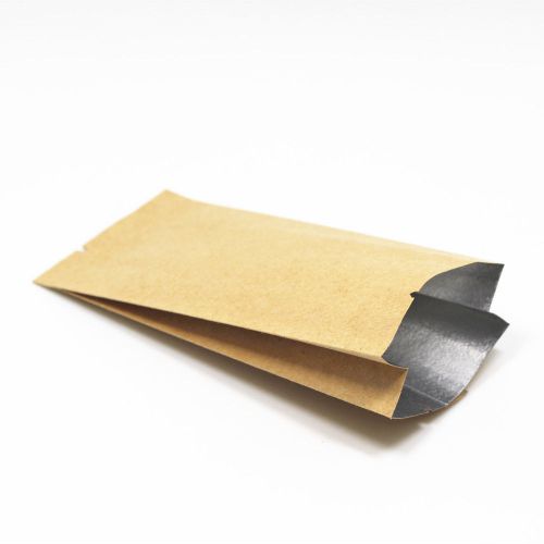 Open kraft paper aluminum foil food coffee pouches side gusseted heat seal bags for sale