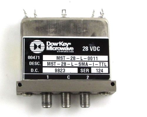 DowKey Microwave MST-28-L-SMA-I-TTL, RF Switch SMA Female 28 VDC