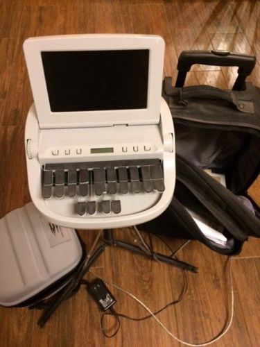 Stenograph Student Wave Machine, stand, cords, bag &amp; leather key pads