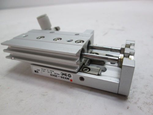 Smc mx6s-20as linear actuator, 6mm bore ,stroke adjuster 5mm, 0.875 stroke for sale