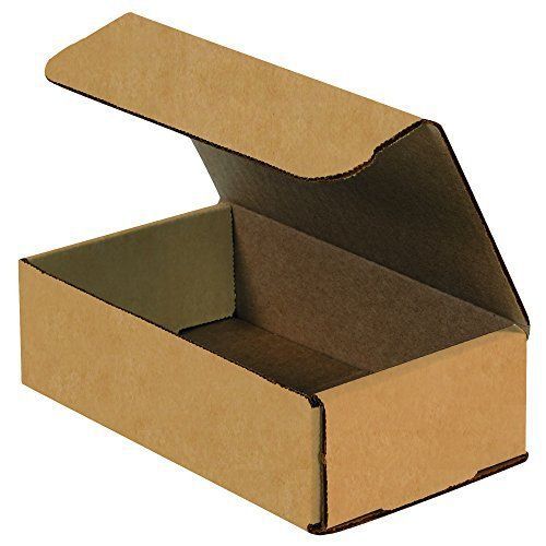 New box bm742k corrugated mailers 7&#034; x 4&#034; x 2&#034; kraft pack of 50 free shipping for sale