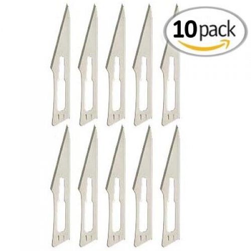 World Hobbies 10pc Surgical Grade Sterile Universal Replacement #11 Carbon Steel