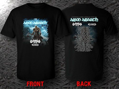 New Amon Amarth 2016 North American Tour Date Black Design T-Shirt S To 5XL