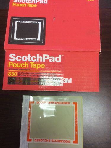 3M #830 5&#034; x 6&#034; Scotchpad Pouch Tape-40 Pads per Box-25  pouches per Pad