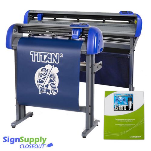 54&#034; titan 3 arms professional vinyl cutter w/stand - refurbished (save $585) for sale