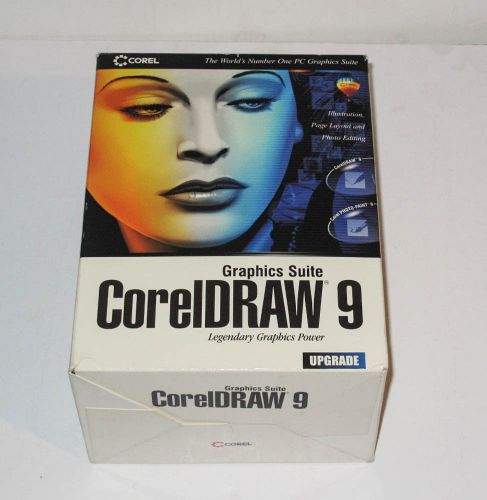 Coreldraw 9 graphics suite legendary graphics power with serial number for sale