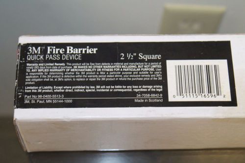 3M Fire Barrier Pass-Through Device 2.5&#034; x 2.5&#034; x 10&#034;  98-0400-5513-3