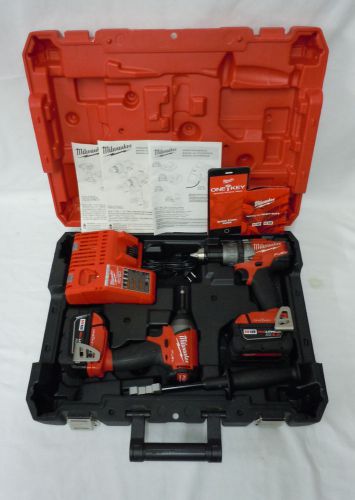 MILWAUKEE 2796-22 M18 FUEL HAMMERDRILL &amp; IMPACT DRIVER COMBO WITH ONE KEY (CH)