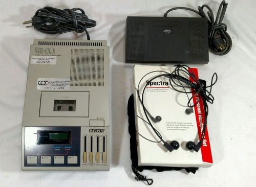 Sony BM-810 Micro Cassette Dictator / Transcriber W/ Foot Control / Headphones