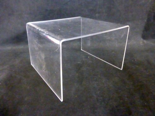 6-5/16 x 6 x 4-1/8&#034; (W x D x H) Clear Square Acrylic Display Risers Stand