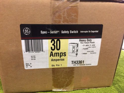 General Electric 30 Amps Safety Switch TH3361 NEW