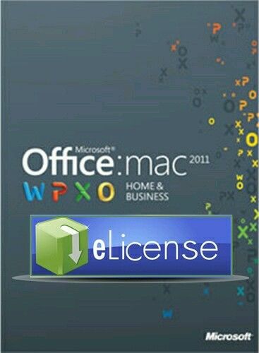 Microsoft Office 2011 Home and Business Mac OS 3PC eLicense
