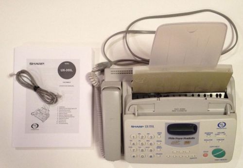 Sharp Fax Machine Model UX-355L Plain Paper Facsimile