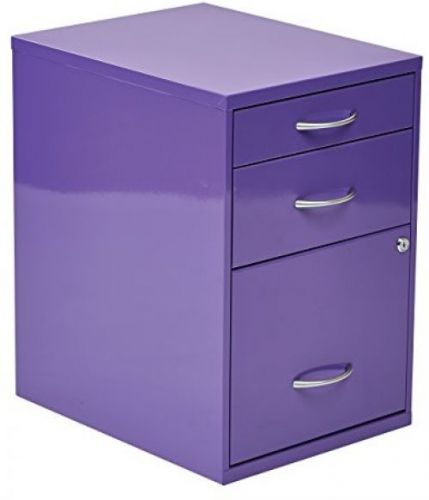 OSP Designs HPBF512 Pencil, Box And Storage File Cabinet, 22-Inch, Purple