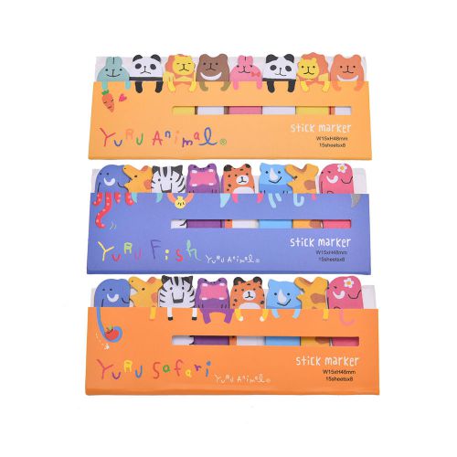 HOT Animals Sticker Bookmark Marker Memo Flags Index Tab Sticky Notes re3