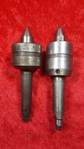 Lot of 2 Vintage The Ready Tool Live Centers R23HD &amp; TT3 USED LeBlond Lathe