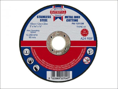 Faithfull - Cut Off Disc for Metal 125 x 1.2 x 22mm