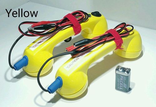 Electrician phones, continuity test  phones, loop check, yellow for sale