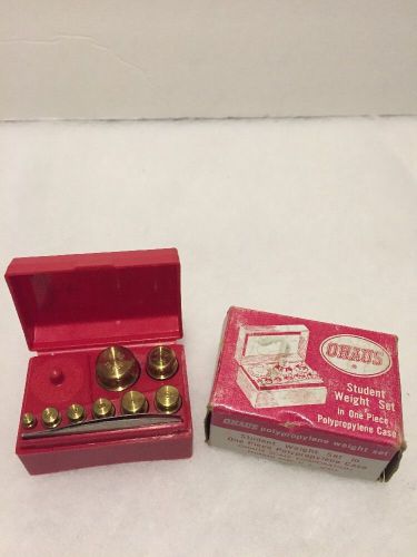 Ohaus Student Metric Weight Set 50 Gram X 10mg With Stainless Forceps Model 241