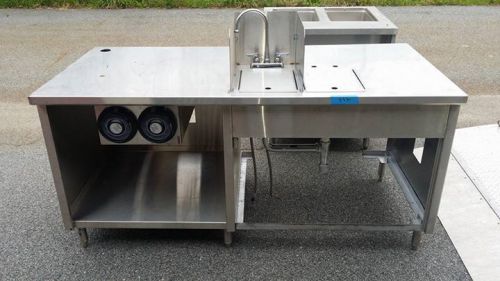 Commercial 2 sink Stainless Steel Work Prep Equipment Table 70&#034; x 33&#034; Heavy Duty