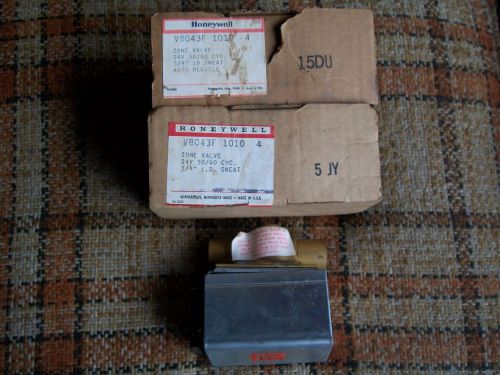 Lot of 3 vintage honeywell zone valve 24v 3/4&#034; id sweat v8043f 1010 4 for sale