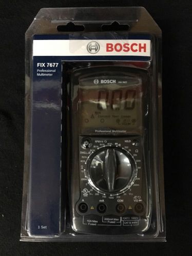 New Bosch FIX 7677 Professional Multimeter performs standard electrical tests