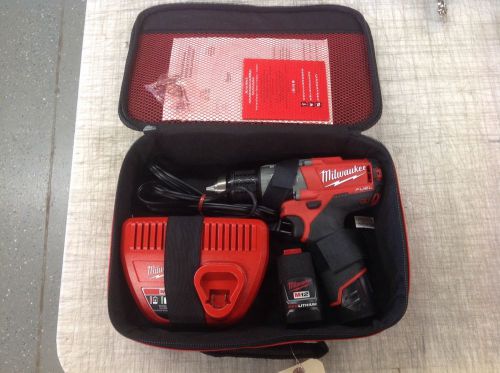 Milwaukee m12 fuel 1/2&#034; drill driver kit for sale