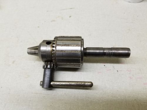 Jacobs 6A drill chuck with 5/8&#034; straight arbor 0 to 1/2&#034; capacity with key