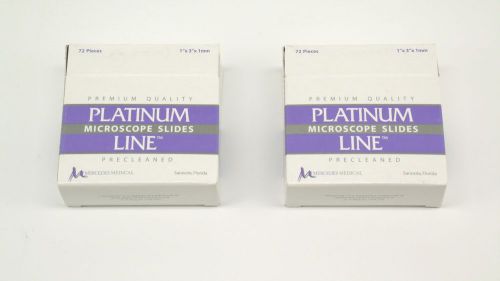 Platinum Line Microscope Slides 7255 45corners Frosted Pink End Ground 144pcs