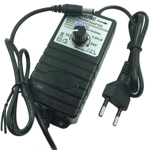 EU adjustable voltage DC regulated 24V multifunctional power supply adapter
