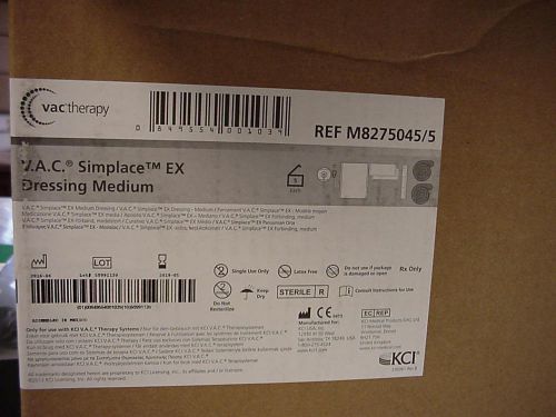 10x kci v.a.c. simplace ex dressing medium m8275045 (2 boxes of 5x) for sale