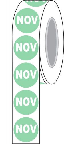 1-1/2&#034; Diameter &#034;NOV&#034; Inventory Control Label Compulabel (821671)