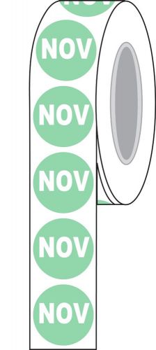 1-1/2&#034; Diameter &#034;NOV&#034; Inventory Control Label Compulabel (821671)