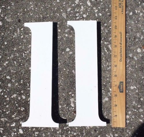 Solid Aluminum Metal Sign Letter Lowercase &#034;l&#034; Architectural Salvage Decor Craft