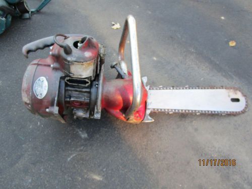 Vintage Mall gasoline Engine Chain Saw Model 12A , AS IS REPAIR OR PARTS