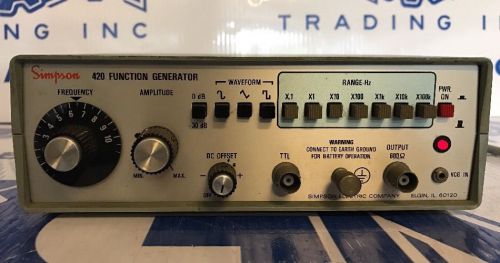 Simpson 420 Function Generator *Tested/Working*