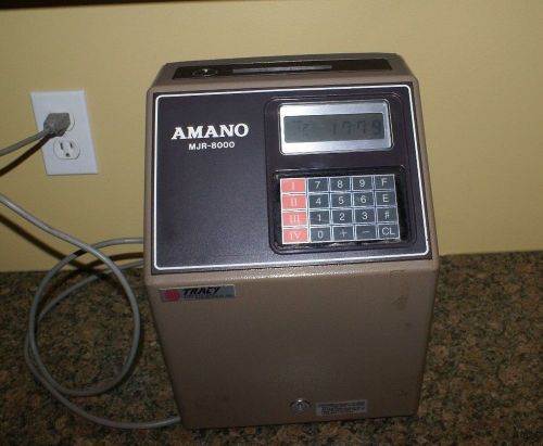 Amano mjr-8000 computerized time clock for sale