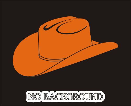 Orange Cow Hat Vinyl Sticker Decals Car Truck Auto Window Decor 2103