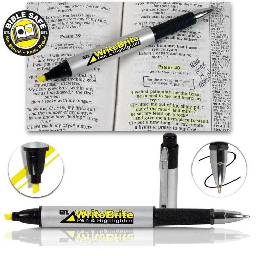 Highlighter-Write Brite Pen &amp; Highlighter-Yellow