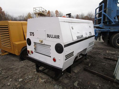 Sullair 375 CFM Air Compressor RUNS &amp; WORKS John Deere Turbo Diesel Engine