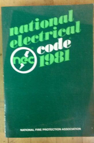 Vintage 1981 Paperback National Electrical Code NEC Manuel 1981
