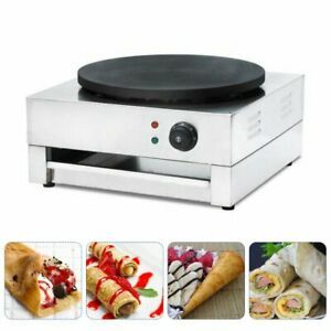 Commercial Crepe Maker Machine Electric Frying Hot Pan Griddle Pancakes Cooking