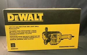 Dewalt DWD450 1/2&#034; VSR Stud &amp; Joist Drill w/ Clutch Dual Speed Range - 11amp