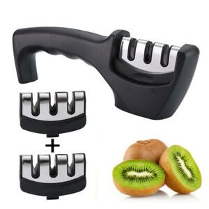 Knife Sharpener Professional Tungsten Ceramic Kitchen Sharpening System Tool New