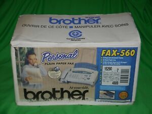 New Brother Personal FAX-560 Plain Paper Fax Copier Phone Machine Open Box