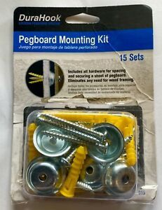 Pegboard Mounting &amp; Spacer Kit for DuraBoard Triton or 1/8&#034; and 14&#034; Set of 15