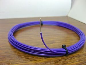10 feet 18 AWG Silver Plated PTFE Wire Violet Solid 1 Strand made in USA SPC