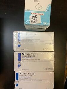 Henry Schein Suture Material - 4 Boxes 
