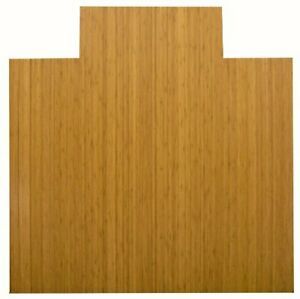 Anji Mountain Standard Bamboo Roll-Up Chairmat 55 x 57-Inch 5mm Thick Natural