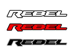 SET OF REBEL LOGO (DODGE RAM TRUCK DECALS) U PICK Custom ColorS